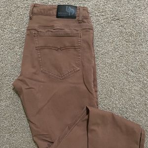 Bulletpruf denim tobacco brown slim style.